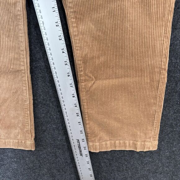 LOFT Pants Womens 4 Petite Tan High Rise The Straight Corduroy Regular Fit 27 - Picture 4 of 13